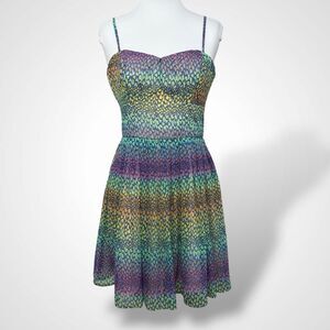 Jack Sweetheart Short Dress Women Size 6 Multicolor Girlhoodcore Feminine